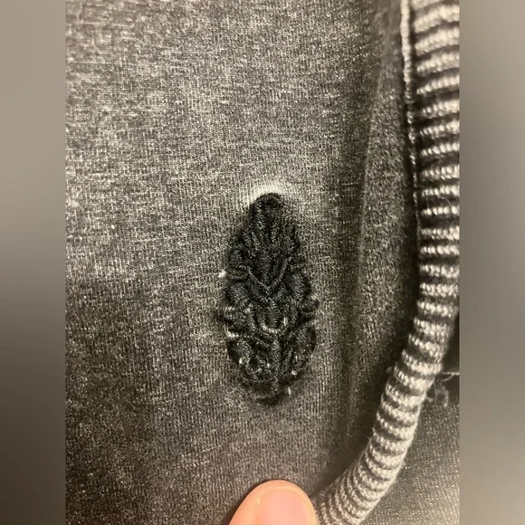 Free people movement  athletic stretch shorts rolled waist grey dip-dye Large - Picture 6 of 8